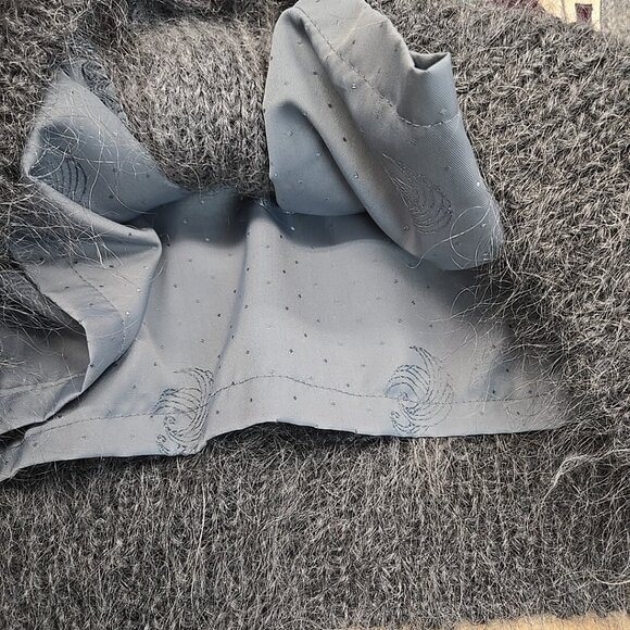 Vintage Norwegian Design Womans Small Oversized Cardigan Wool Bergen Hand Made - Picture 9 of 12